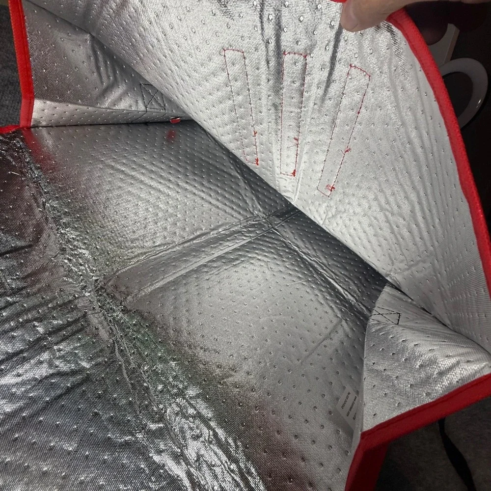 DoorDash Insulated Food Delivery Bag Red‎ Collapsible Thermal Bag